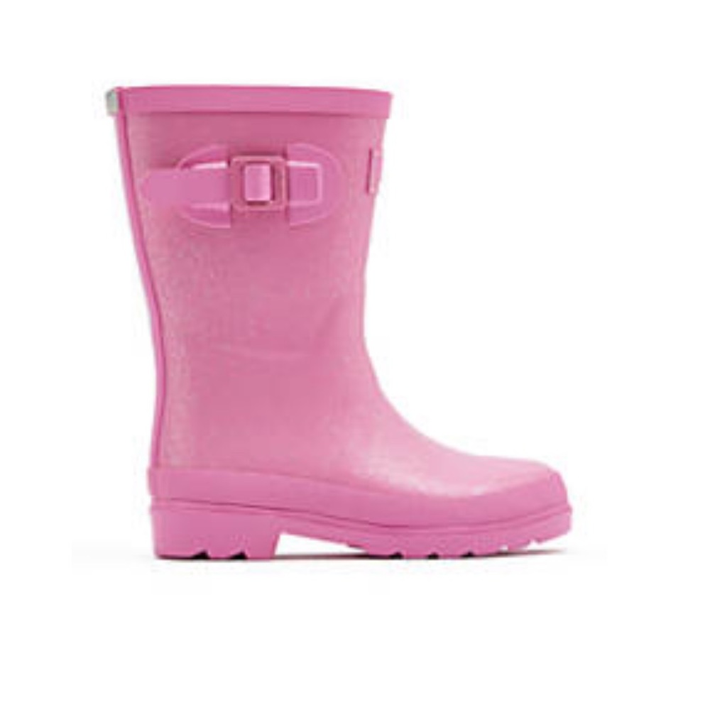 Joules Pink Glitter Rainboots New with Box - Picture 2 of 5